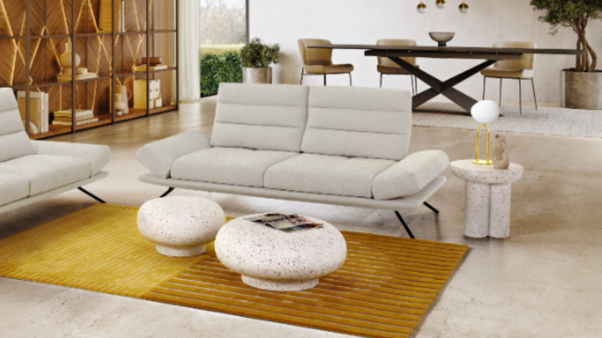 Canapé  L224cm * H99cm * P108cm