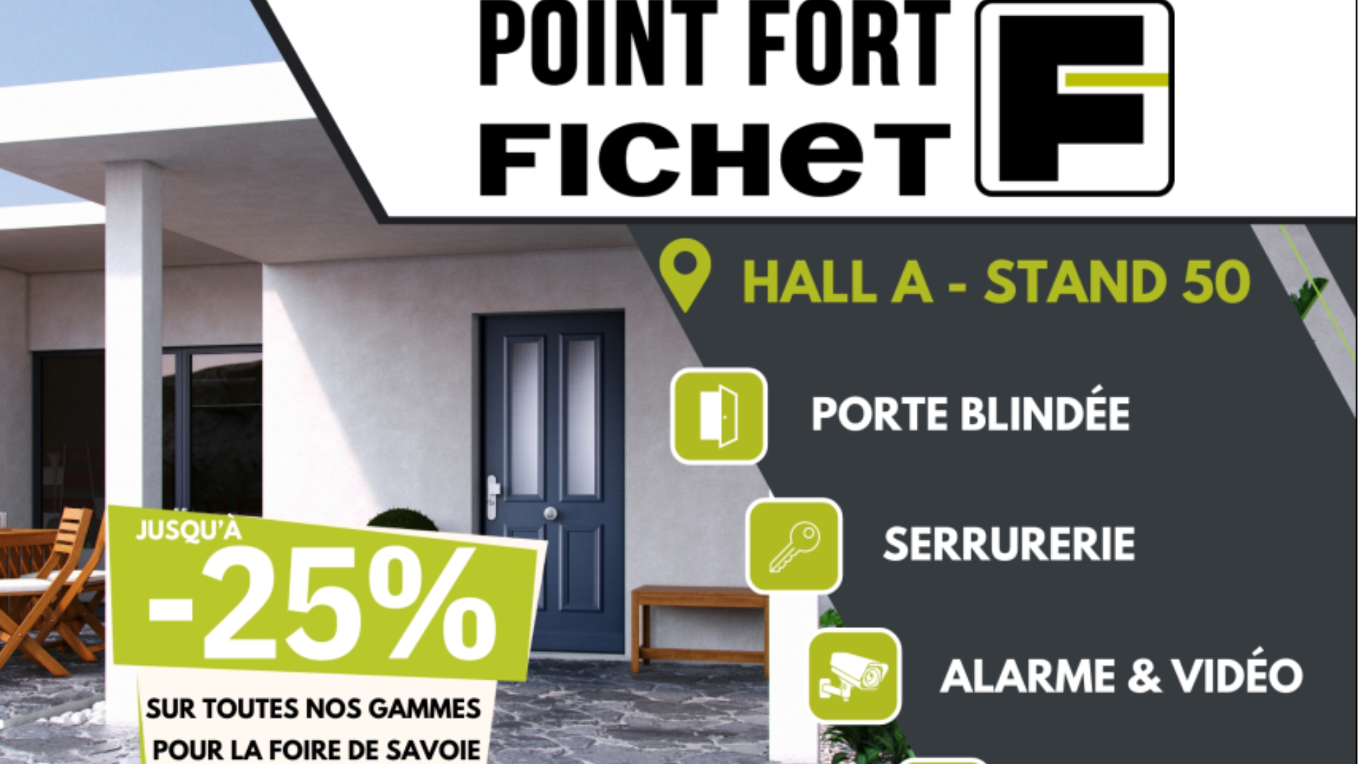 Portes blindées, porte de garage, coffre-fort, alarme & vidéosurveillance