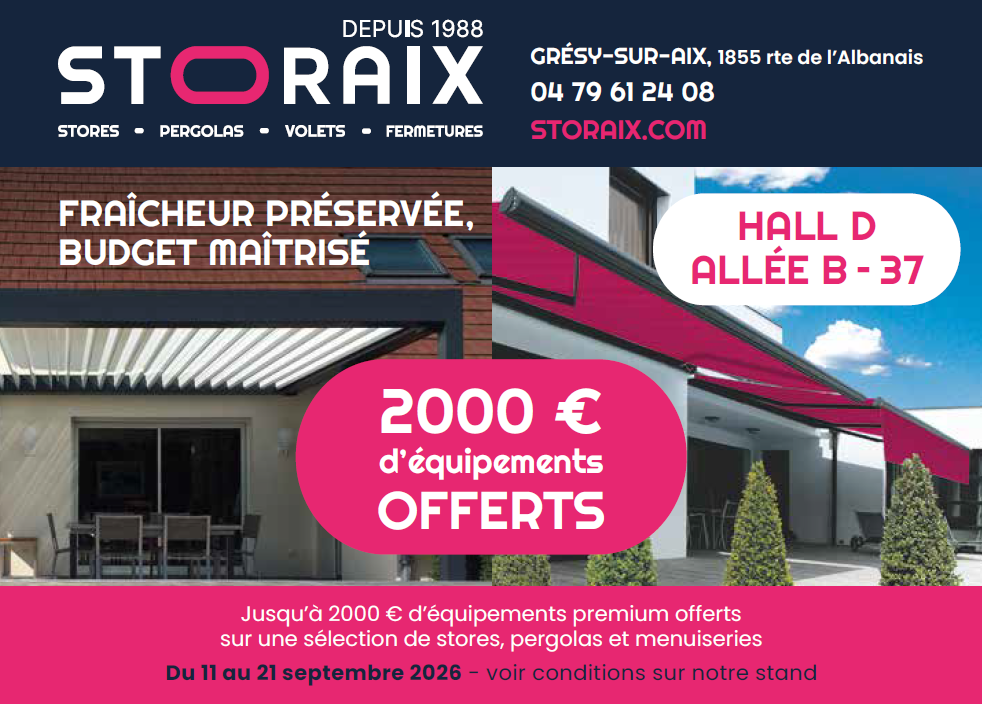 Stores, pergolas, menuiseries