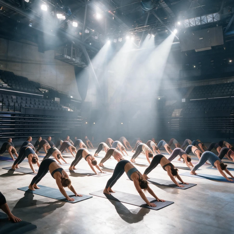 Cours de yoga géant au Phare